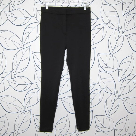 THEORY Black High Rise Scuba Ankle Zip Pants Women's Size 6 NWOT Retail $295 - Picture 3 of 14